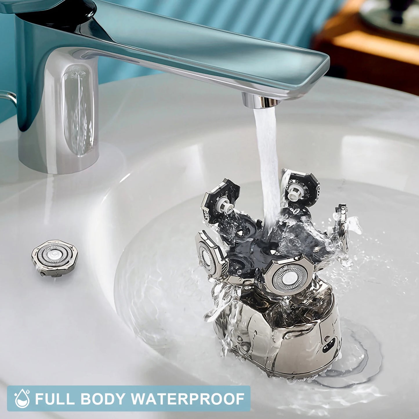 Solimpia 6 In 1 Rechargeable Electric Shaver With Floating Heads