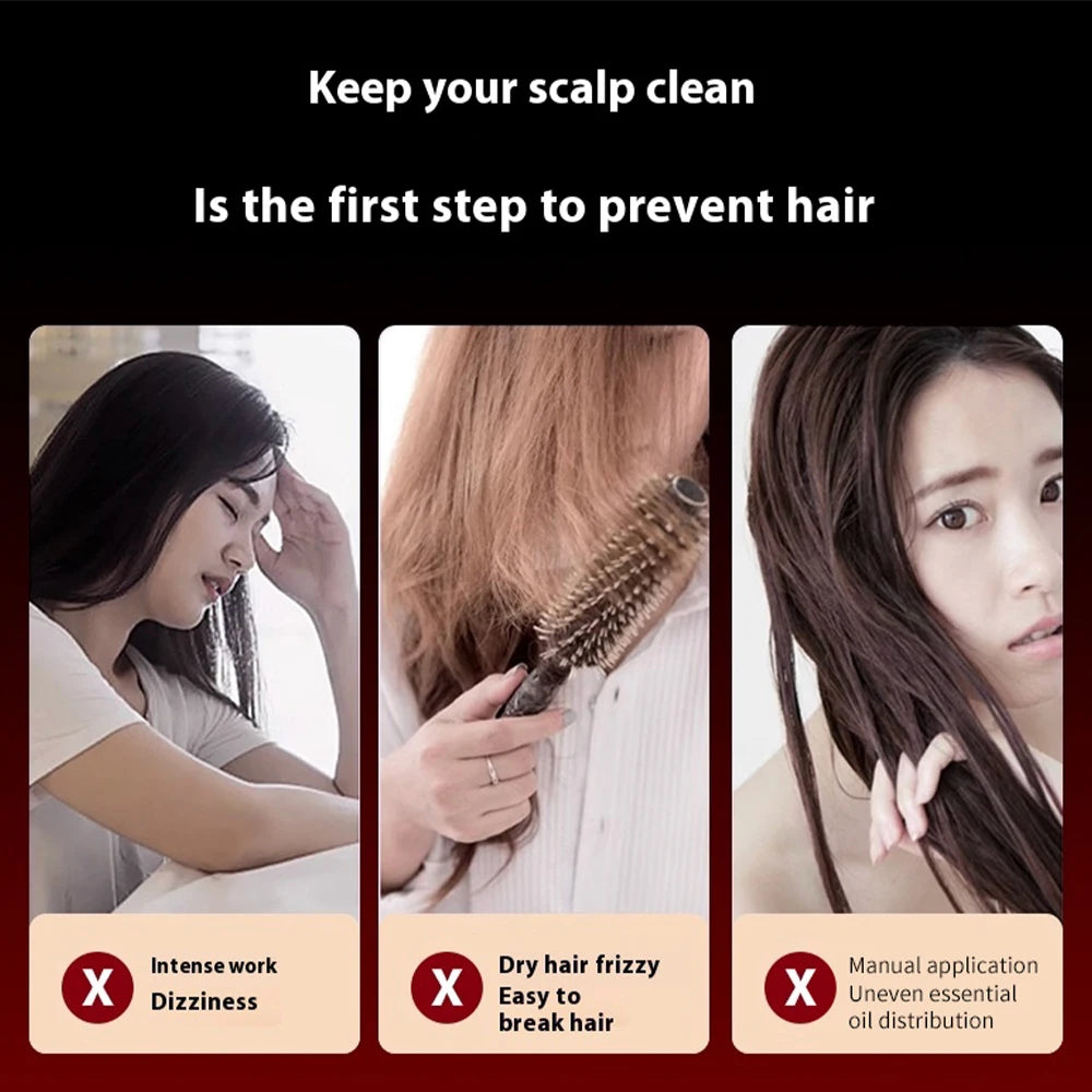 Foreverlily Electric Scalp Massage Brush With Red Light Therapy