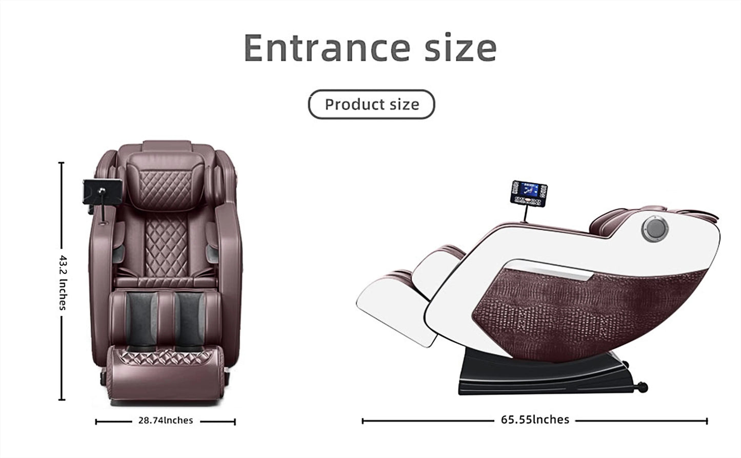 Zero Gravity Massage Chair With Hip Heating And Foot Massage