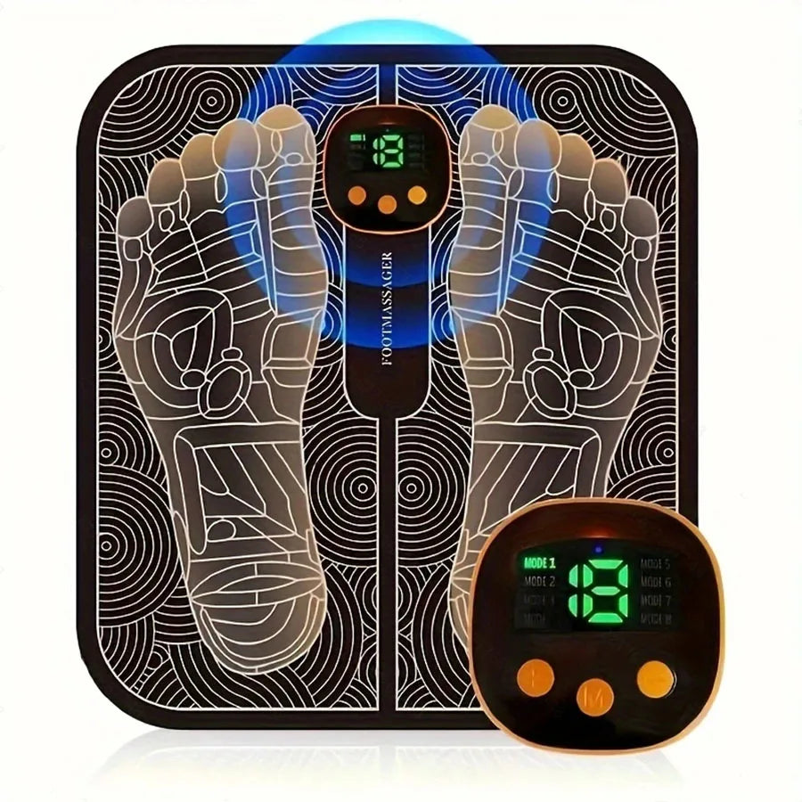 EMS Foot Massager With LCD Display And Remote Control
