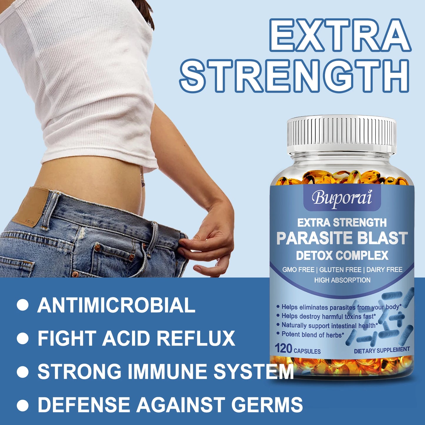 Airboy Parasite Blast Detox Complex For Digestive Cleanse