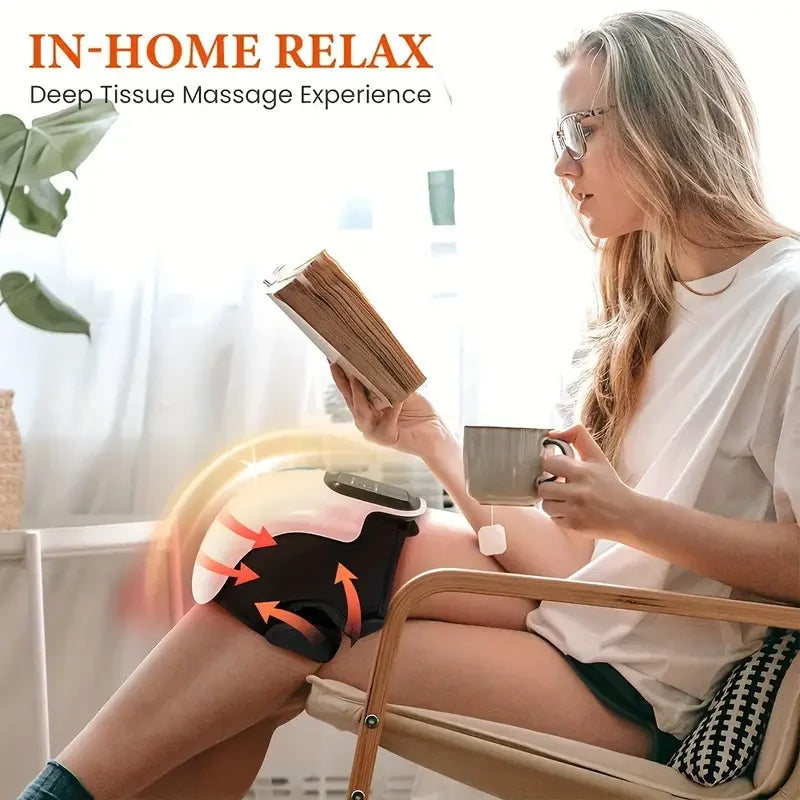 Cordless Knee Massager With Heat And Vibration By OpeningSmile