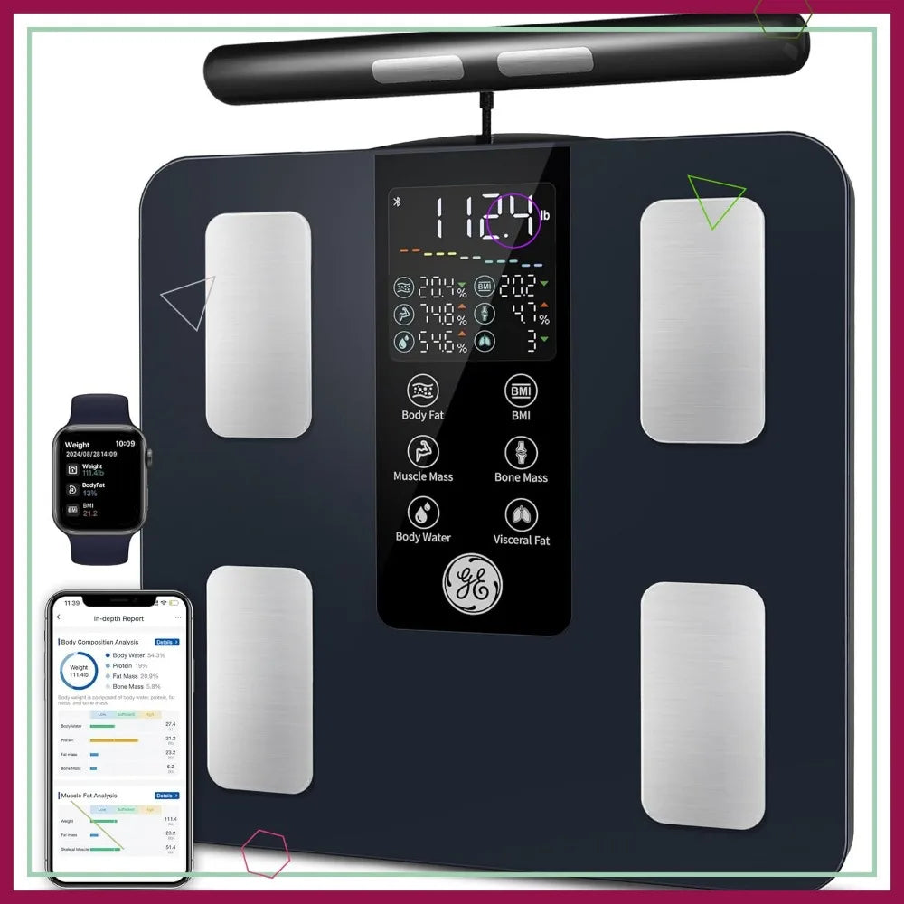 Smart Body Scale 8 Electrode Digital Analyzer Bluetooth BMI Fat