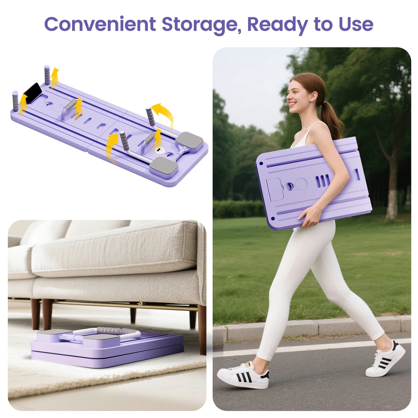 Ab Pilates Board Multi Function Abdominal Training System With Bands