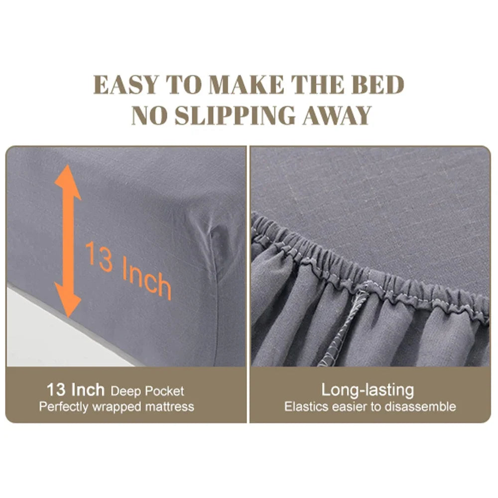 NONECN Astarexin Earthing Grounding Fitted Sheet Organic Cotton