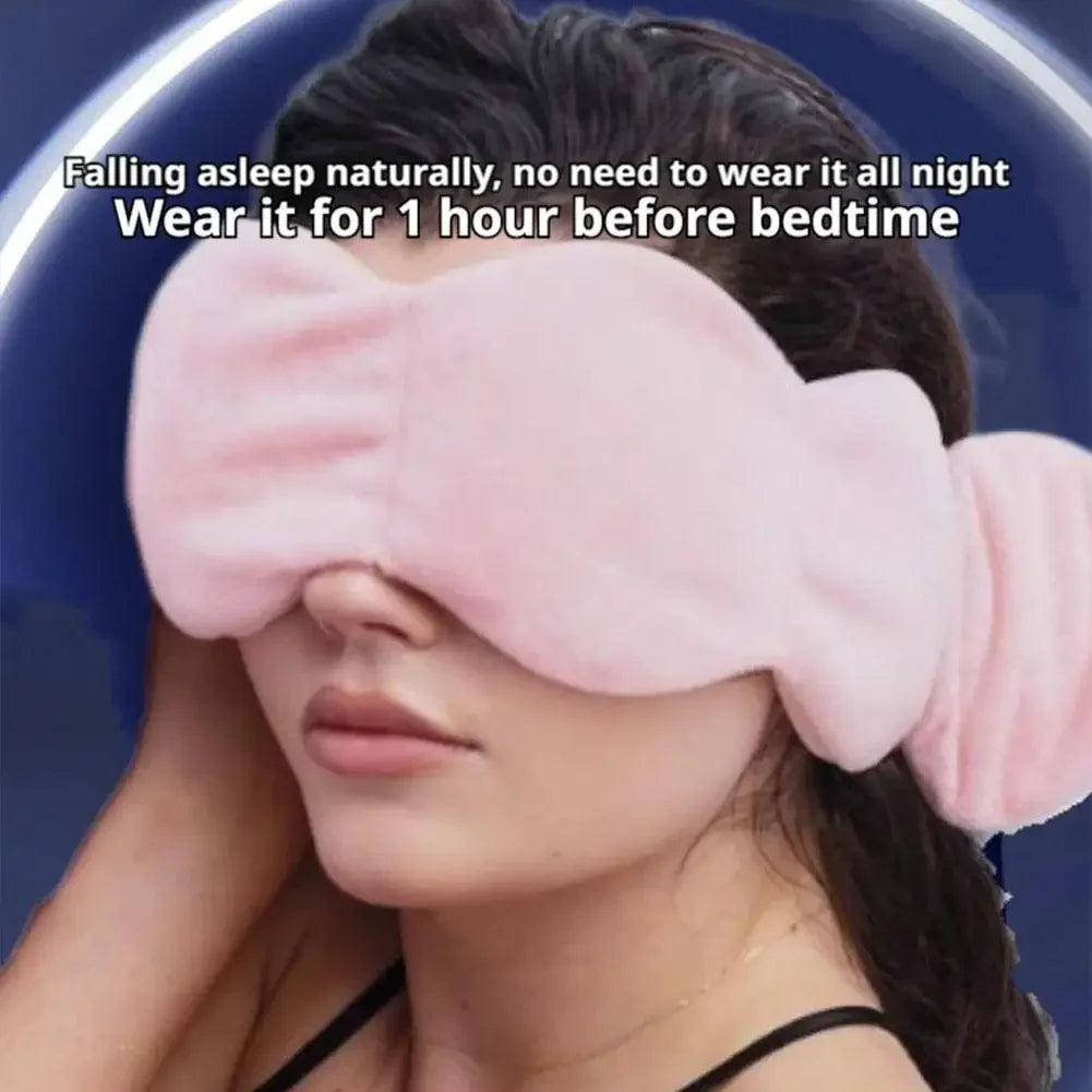Weighted Sleep Eye Mask Light Blocking Blindfold Travel Sleeping Aid