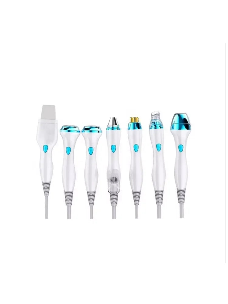 New 7 In 1 Smart Ice Blue Hydra oxyge Dermabrasion Facial Mahcine Skin Cleaning Skin Analyzer Dermabrasion Facial Aquafacial