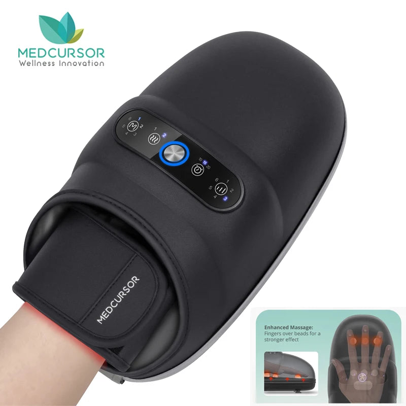 Medcursor Wireless Hand Massager With Air Compression Palm Acupoint Arthritis