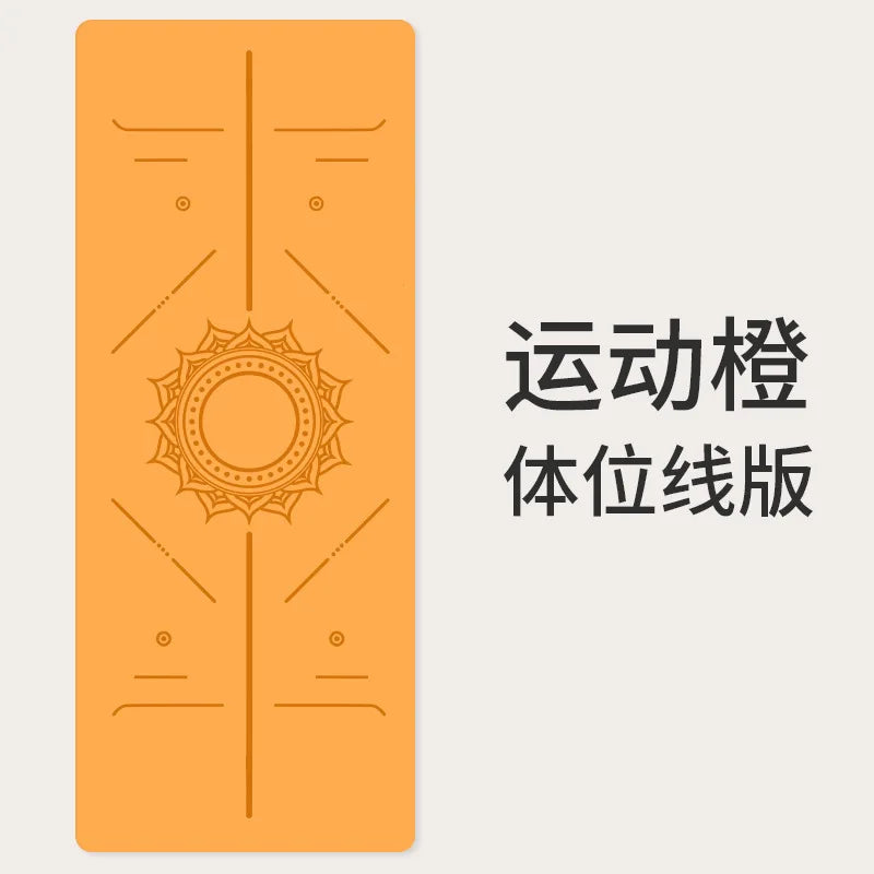 2025 New Natural Rubber & PU 5mm Thick Yoga Mat - Custom Logo & Alignment Markers Anti-Slip Professional Fitness Mat for Home Gy