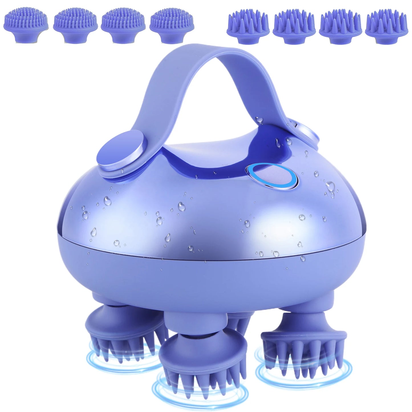 APWIKOGER Electric Scalp Massager With 8 Silicone Massage Heads