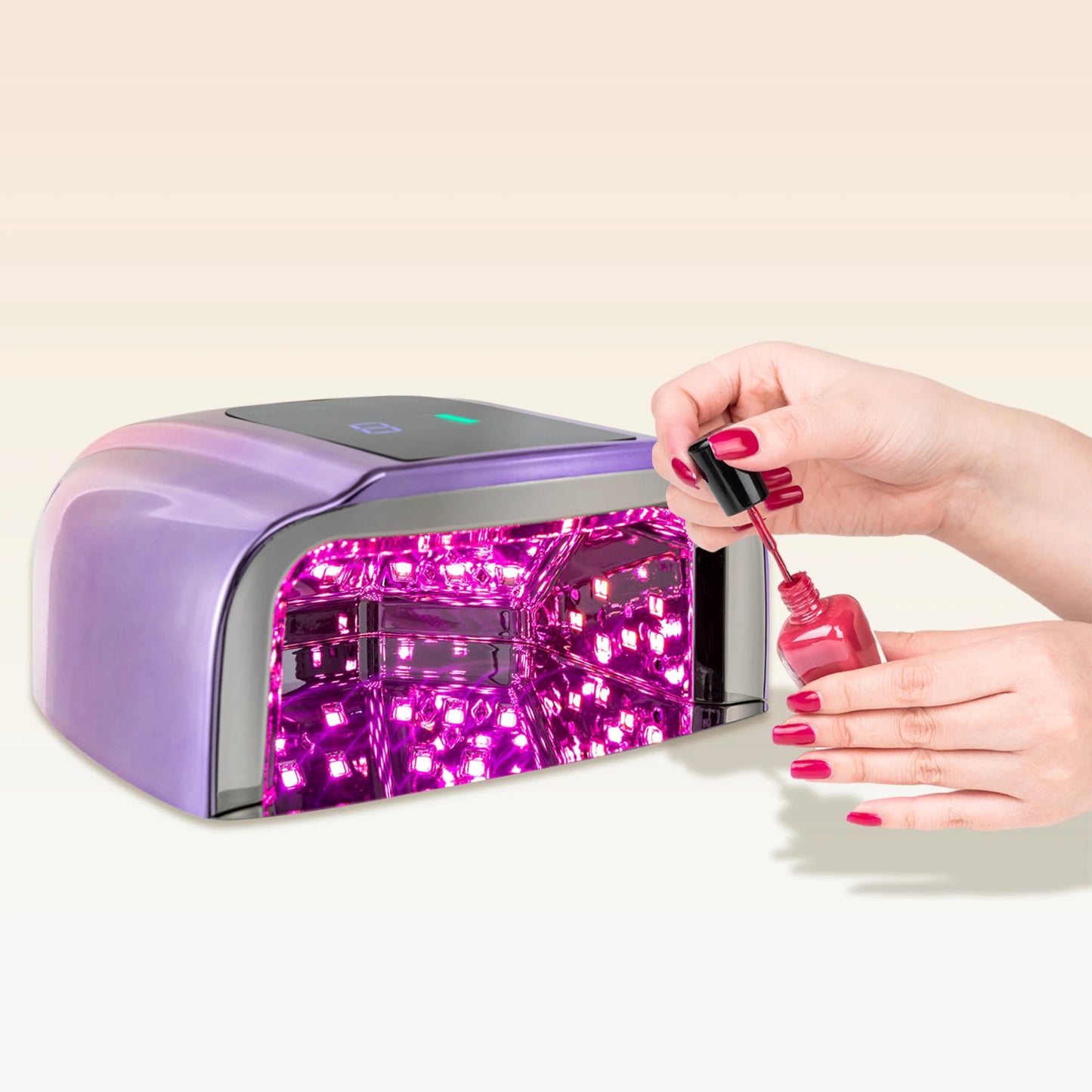 Bymaocar Nail Dryer Professional Rechargeable 96 Watt UV LED Lamp