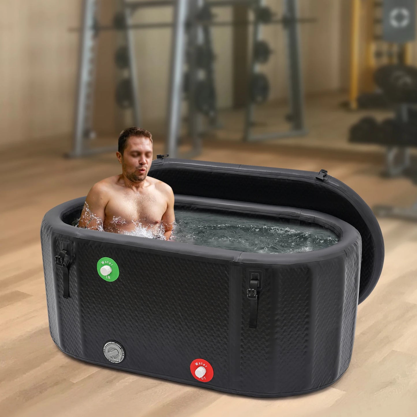 Inflatable Ice Bath Tub Athletes Recovery Cold Plunge Pump 370L