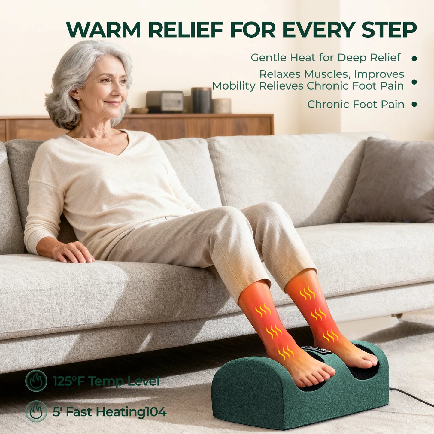 HIMOUTA Full Body Massage Mat With Heat And 10 Vibrating Motors