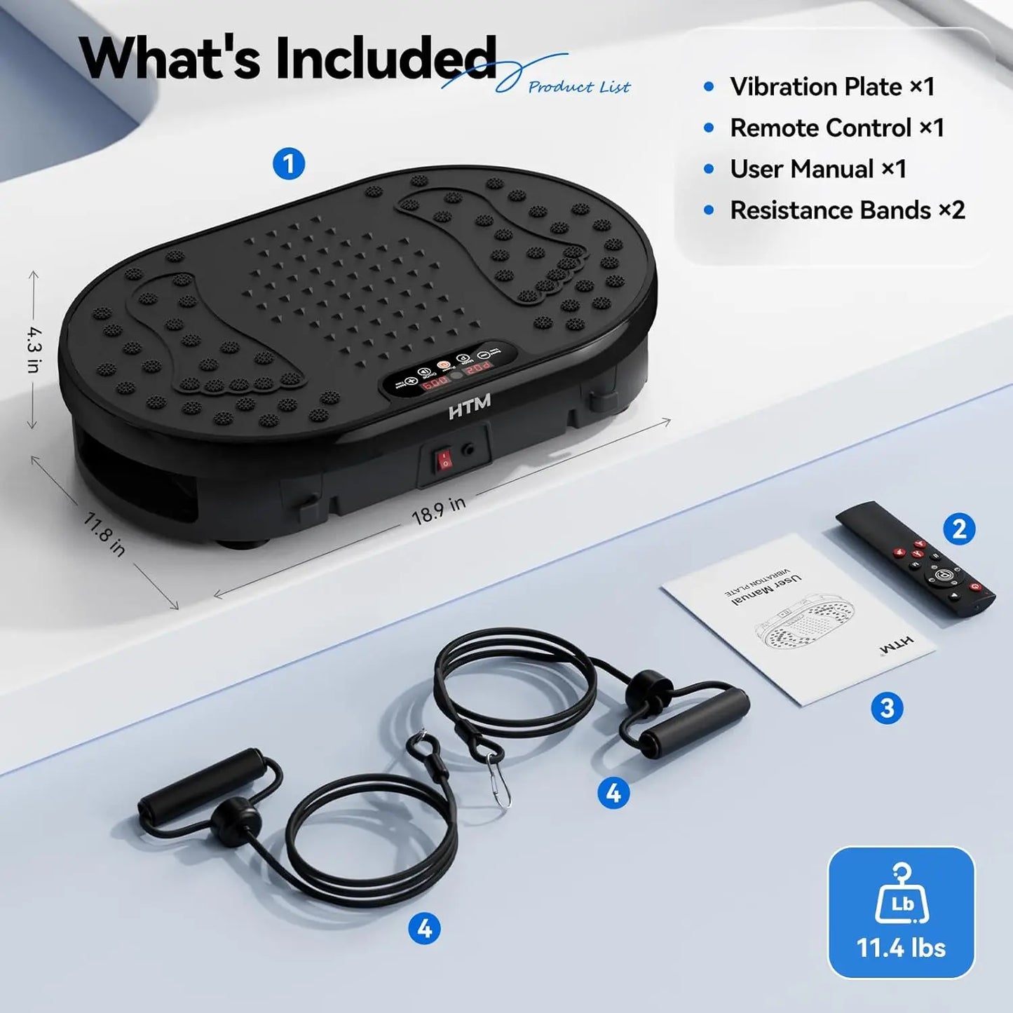 Vibration Plate Exercise Trainer With 120 Speed Levels 9 Modes