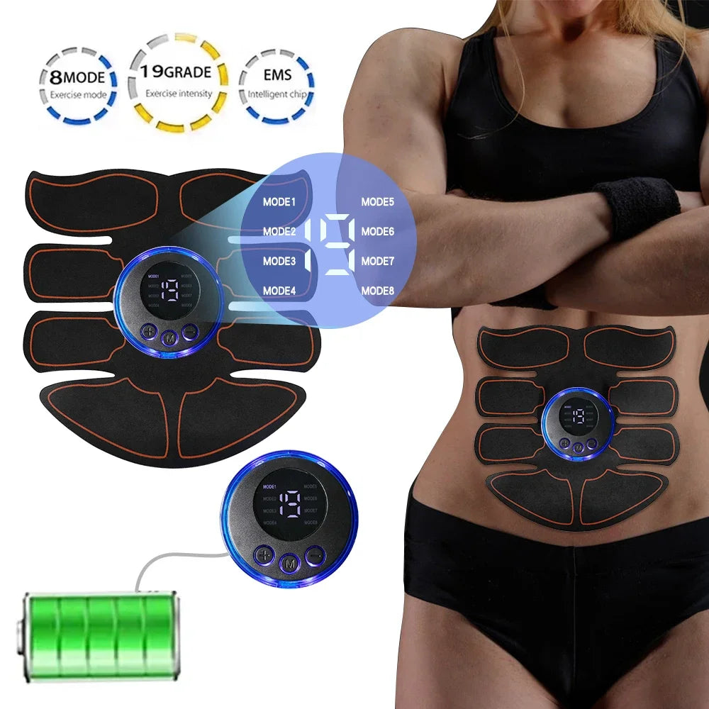 Raiuleko 8 Modes EMS Wireless Muscle Stimulator ABS Trainer