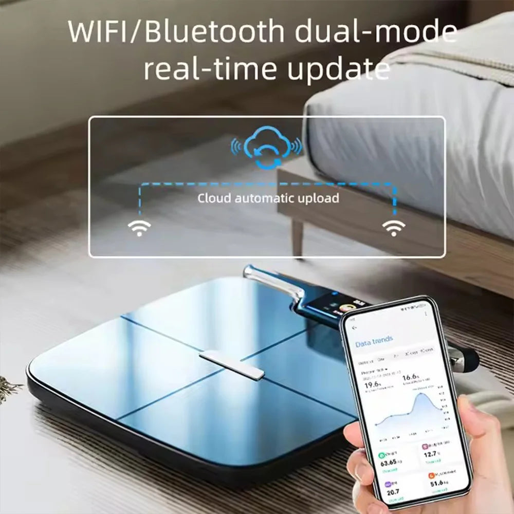 Smart Scale With 8 Electrode Body Composition BMI Fat Mass