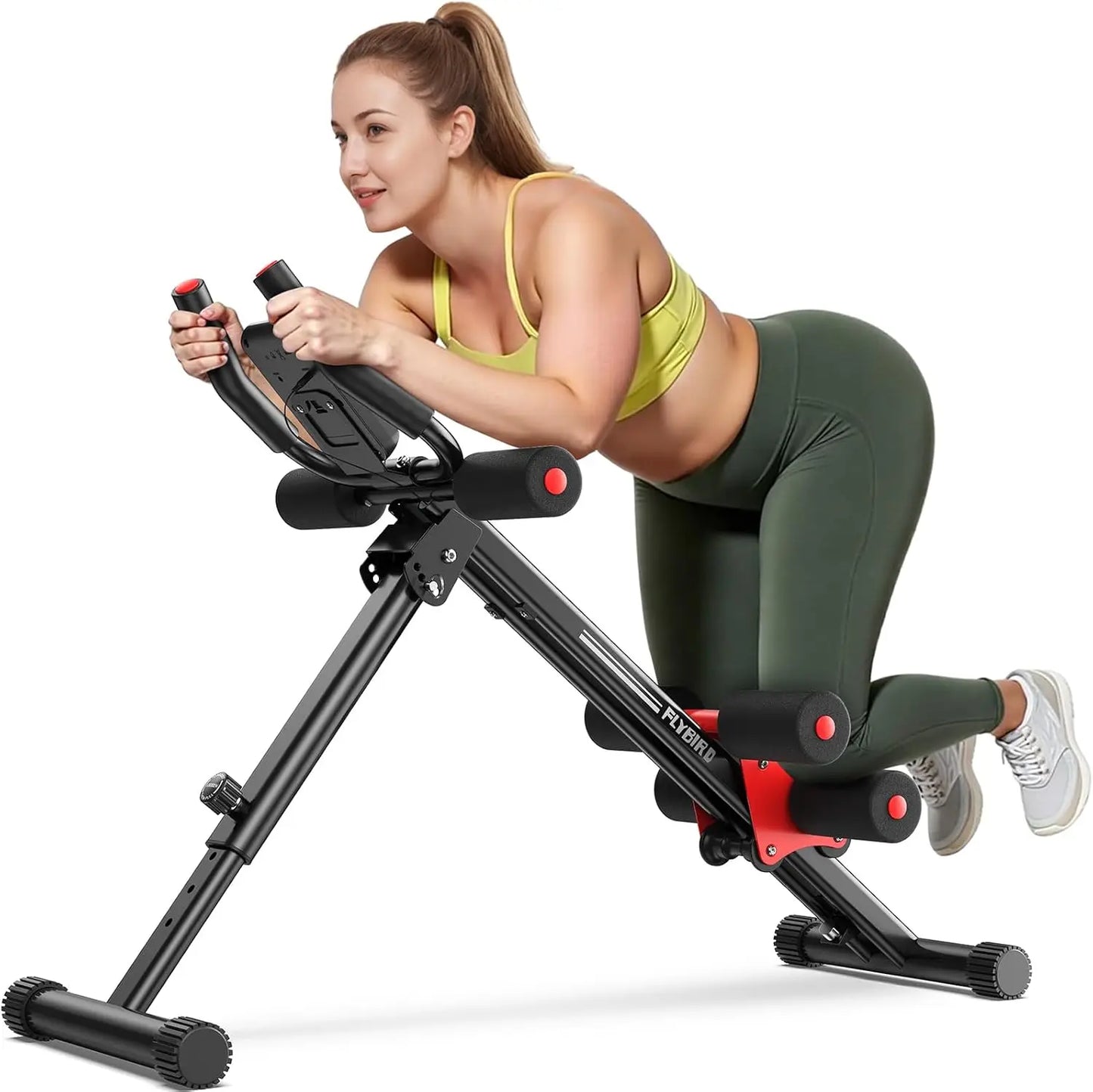 Adjustable Ab Machine For Full Body Workout At Home Foldable Waist Trainer