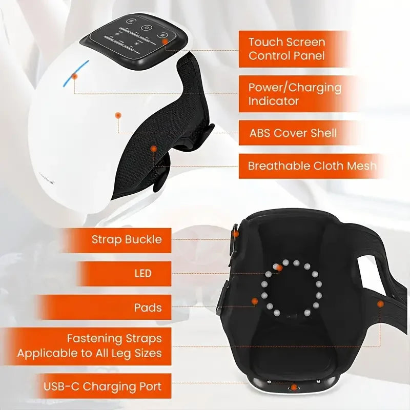 Cordless Knee Massager With Heat And Vibration By OpeningSmile