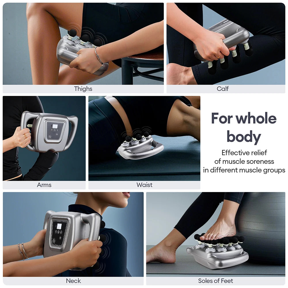 Iebilif 24-Head Fascia Massage Gun With 9 Modes Deep Tissue