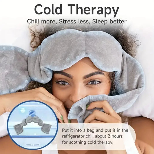 Weighted Sleep Eye Mask Light Blocking Blindfold Travel Sleeping Aid