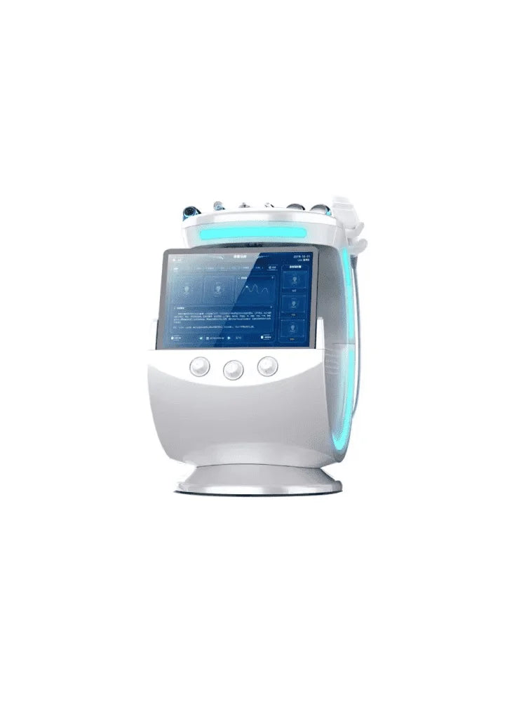 New 7 In 1 Smart Ice Blue Hydra oxyge Dermabrasion Facial Mahcine Skin Cleaning Skin Analyzer Dermabrasion Facial Aquafacial