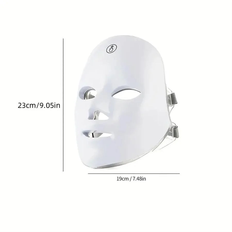 Rechargeable 7 LED Face Mask Facial Care Tool For Home