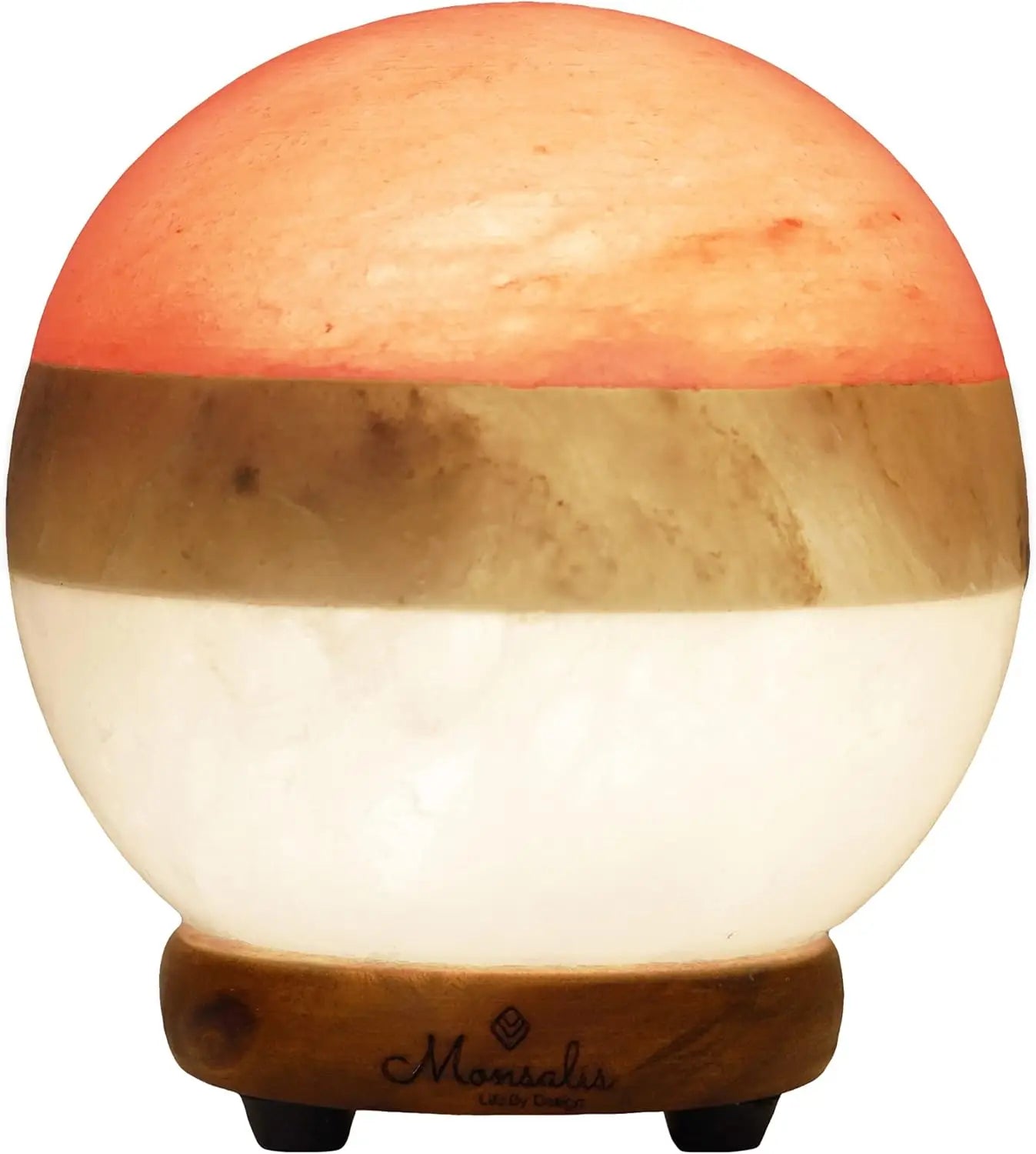 XMSJ Dual Illumination Himalayan Salt Lamp Globe With Dimmer