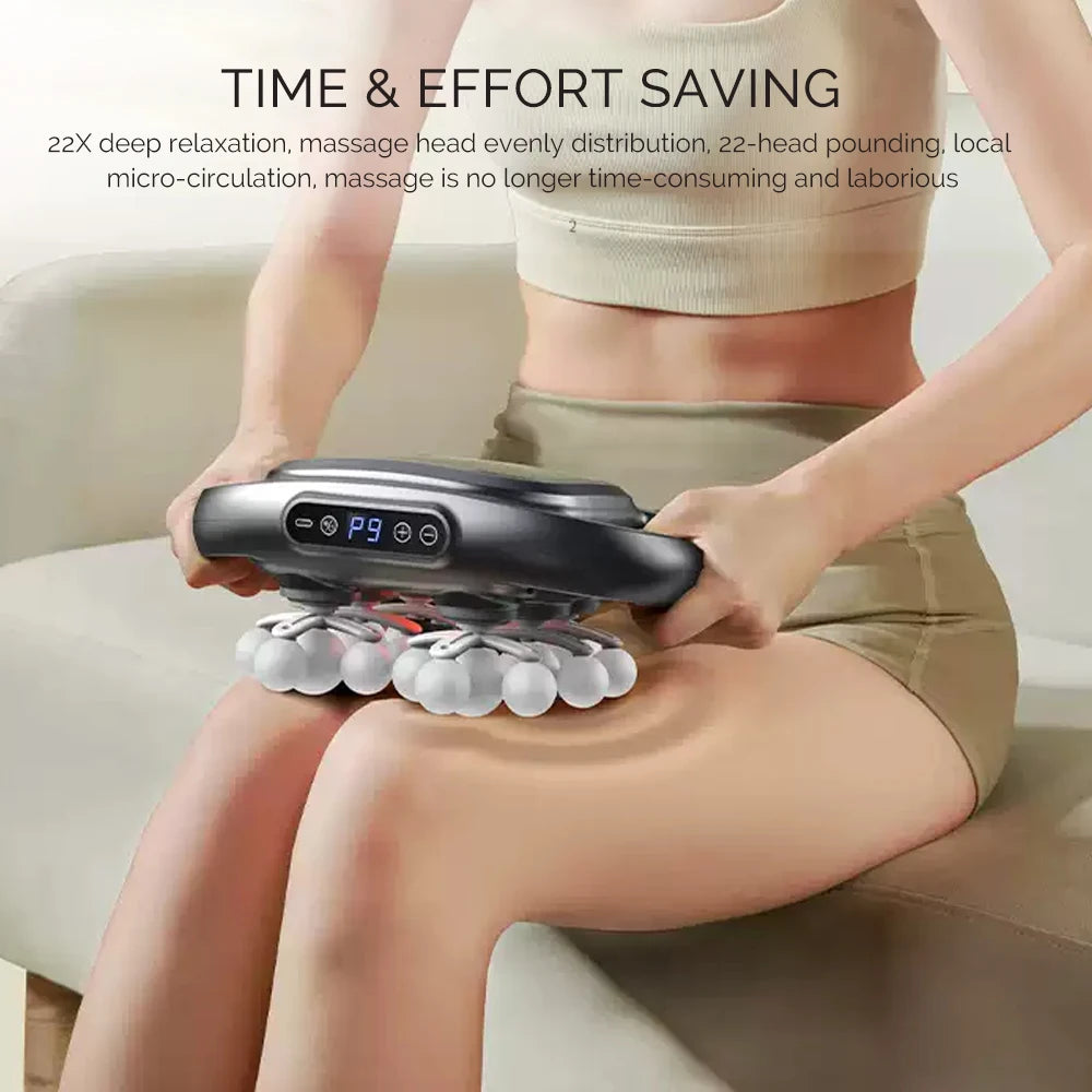 Foreverlily 22-Head Fascia Gun High Frequency Massage Device