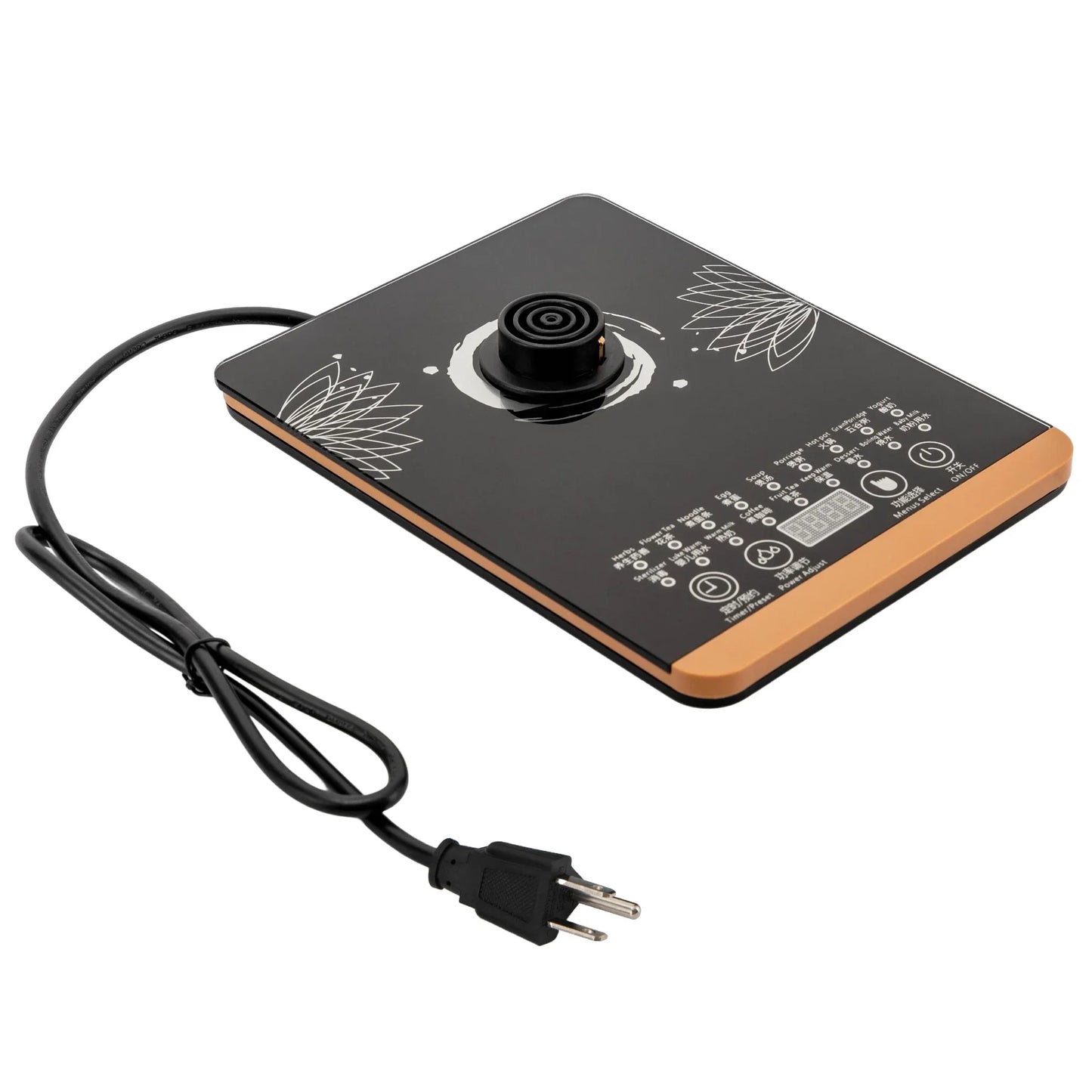 Bymaocar Multifunctional Glass Kettle With Filter And Digital Heating Base