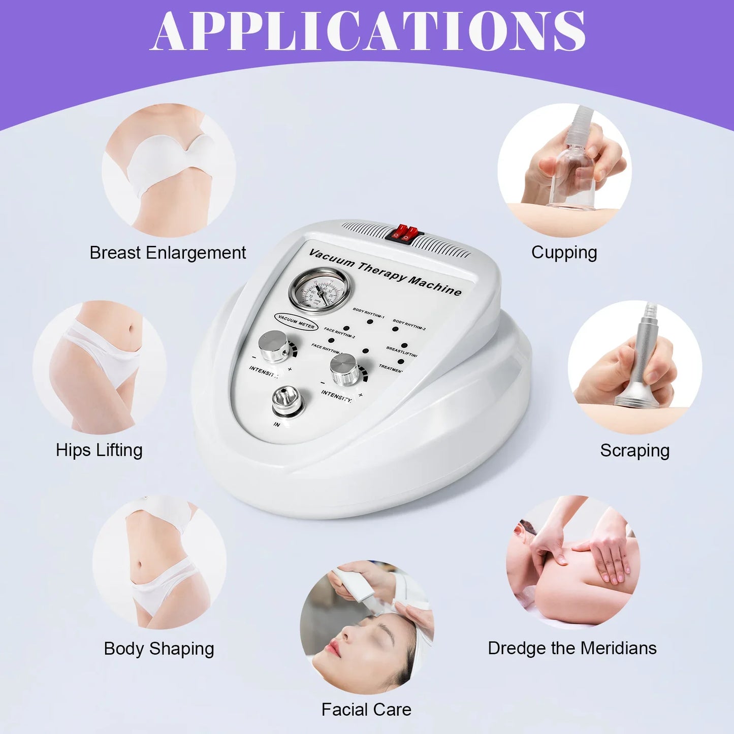 Premium Vacuum Therapy Machine With 24 Cups And 3 Pumps