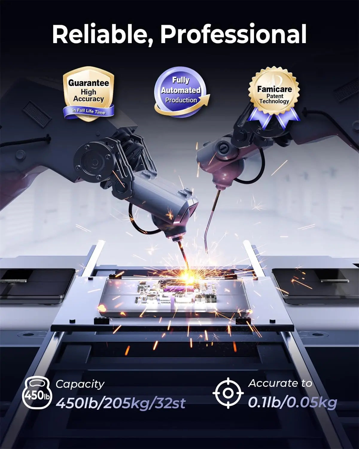 Smart Body Composition Scale With BMI Fat Muscle Tracking