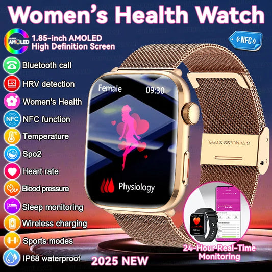 AI Smart Diagnosis Watch HRV PPG Heart Rate Monitor NFC