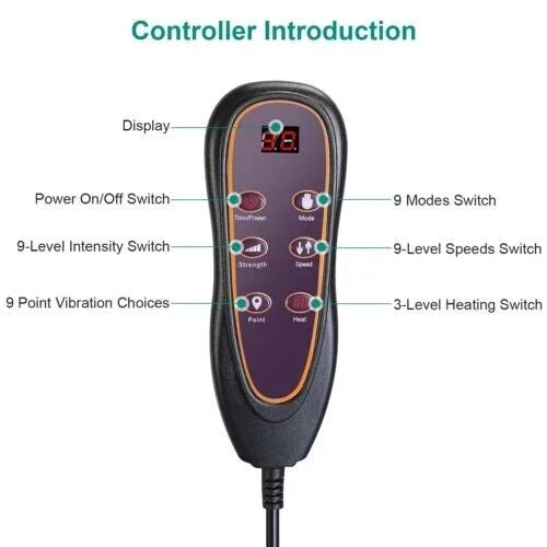 Electric Massage Mat Multifunctional Neck Back Massager With Heating