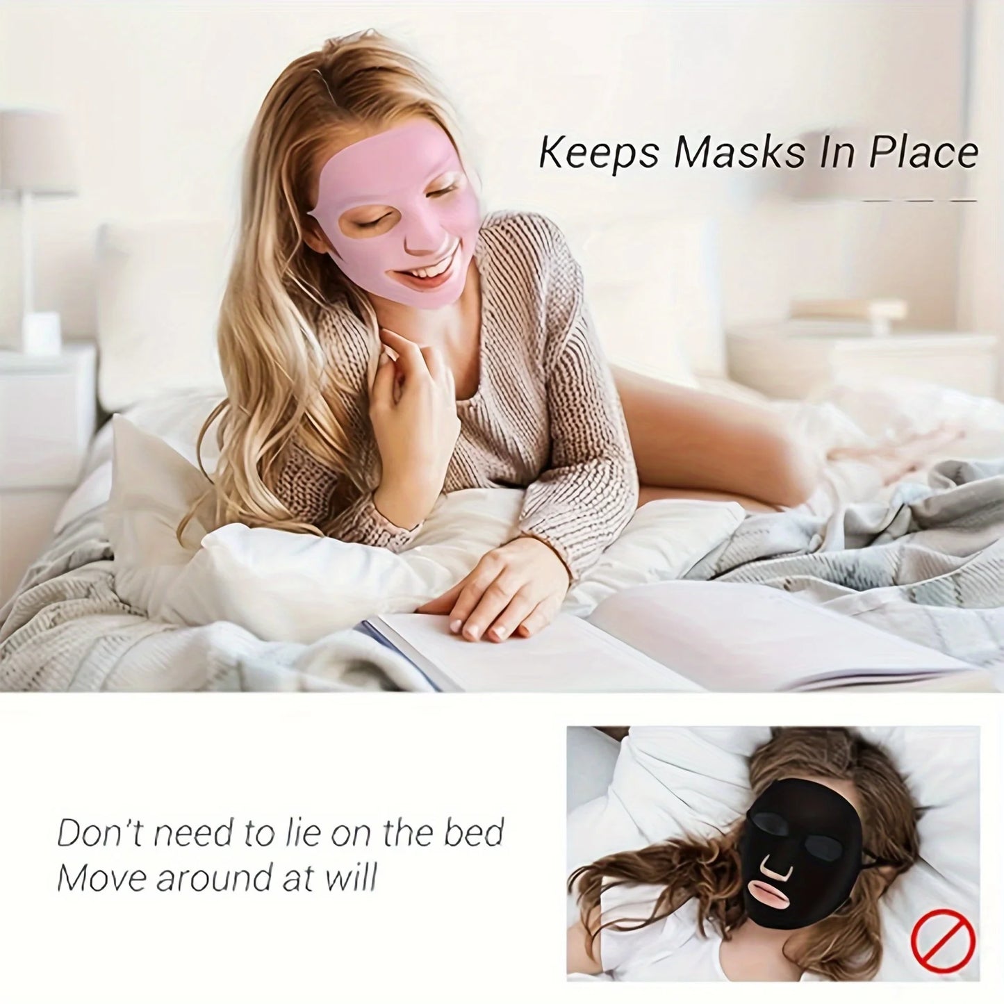 WRDEW 3D Silicone Facial Mask For Moisturizing Reusable Skin Care